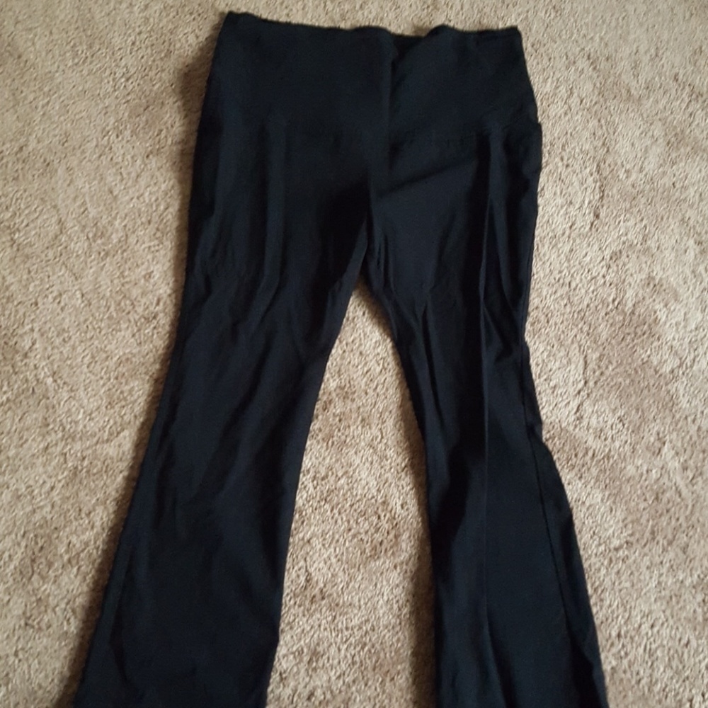 Black maternity dress pants